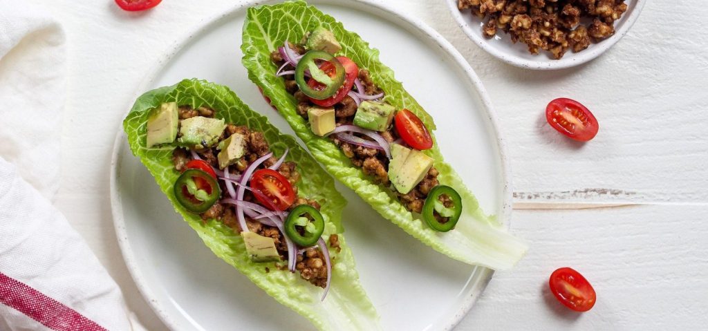 Raw Walnut Tacos