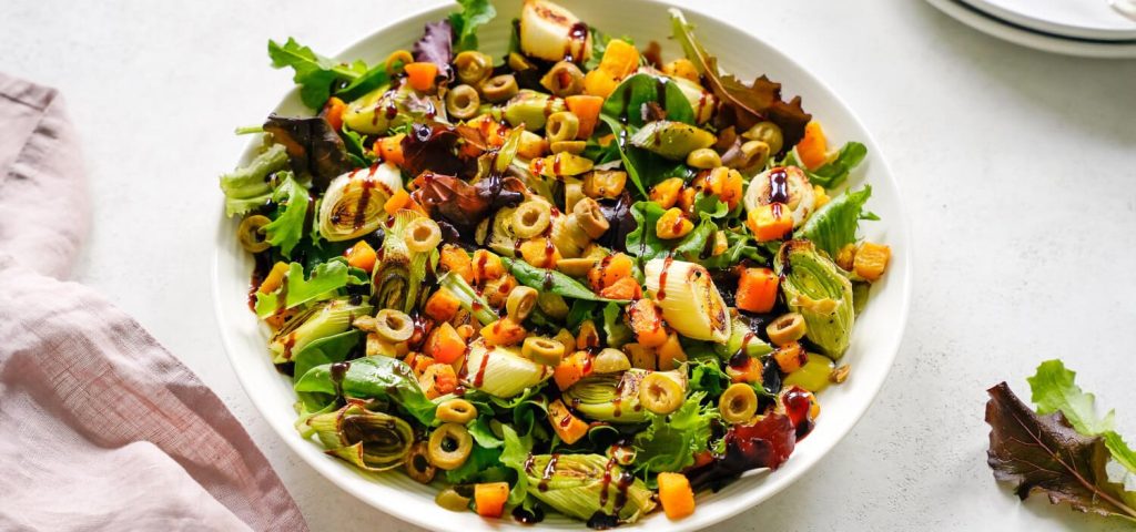 Roasted Leek & Butternut Pumpkin Salad