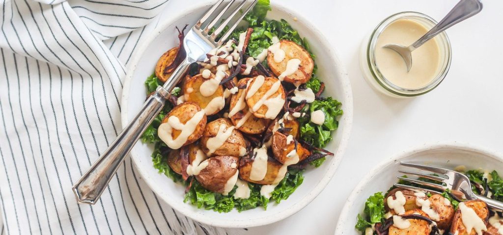 Roasted Mini Potato & Kale Salad