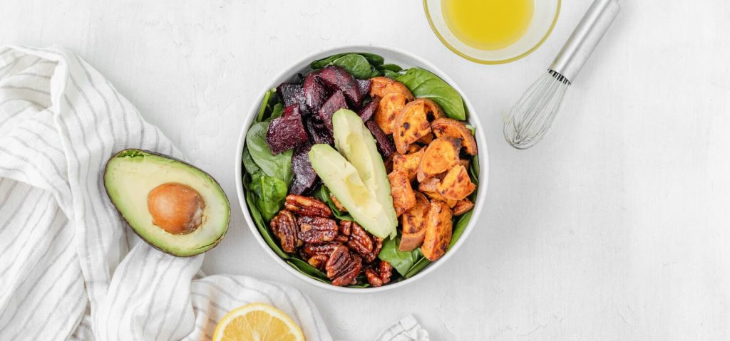 Roasted Sweet Potato & Beetroot Salad