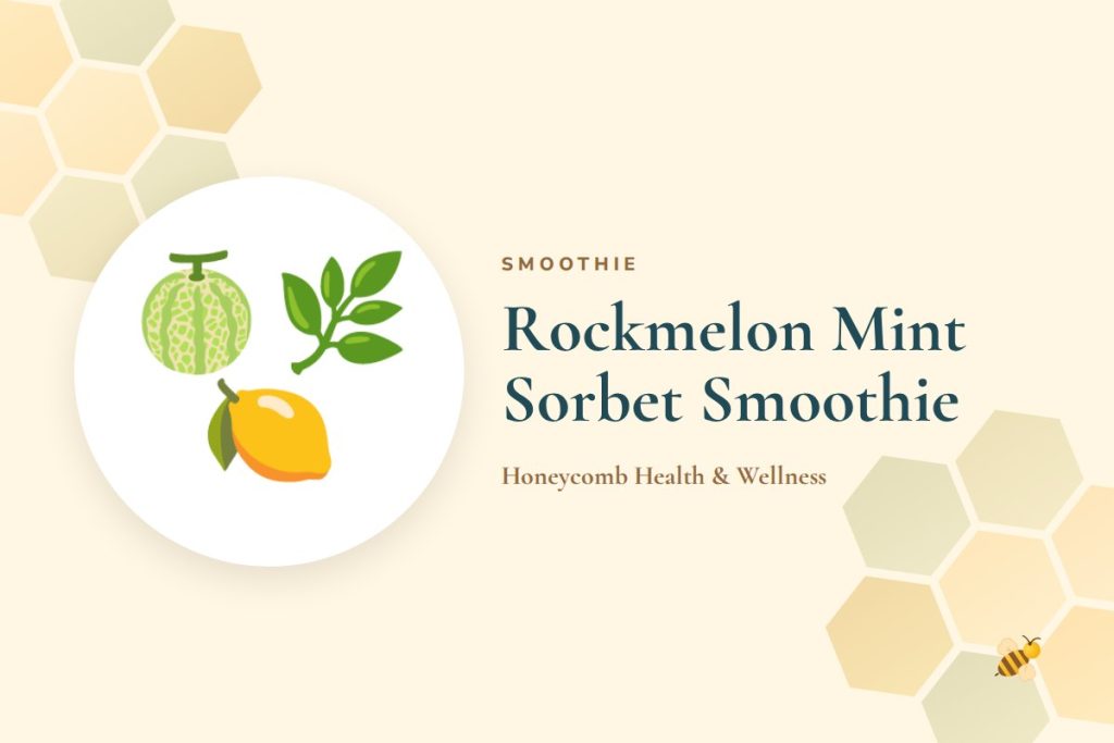 Rockmelon Mint Sorbet Smoothie