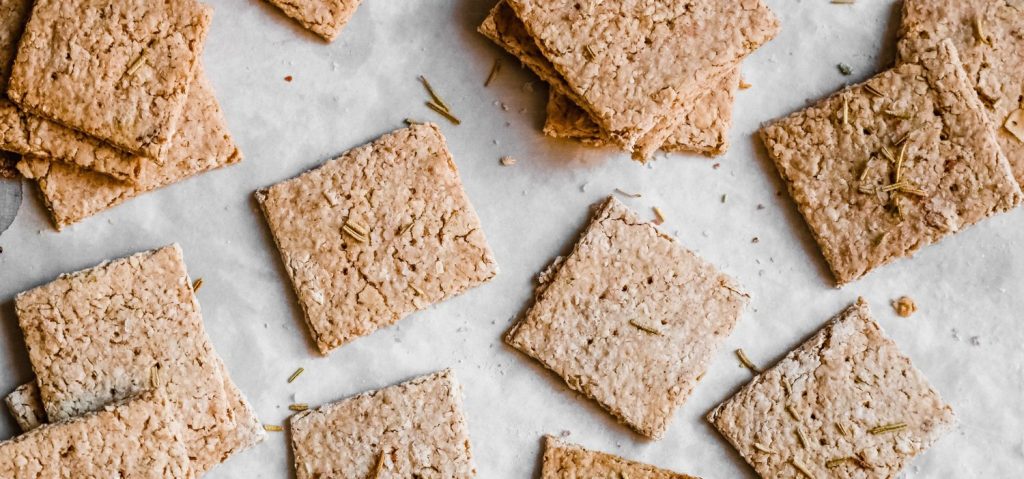 Rosemary & Sea Salt Oat Crackers