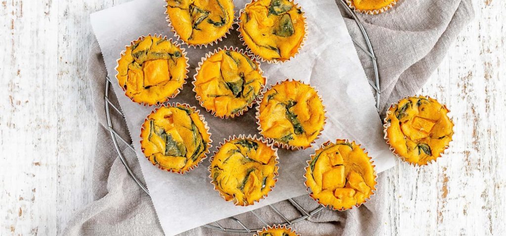 Savory Chickpea & Spinach Muffins