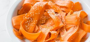 Sesame Carrot Ribbon Salad
