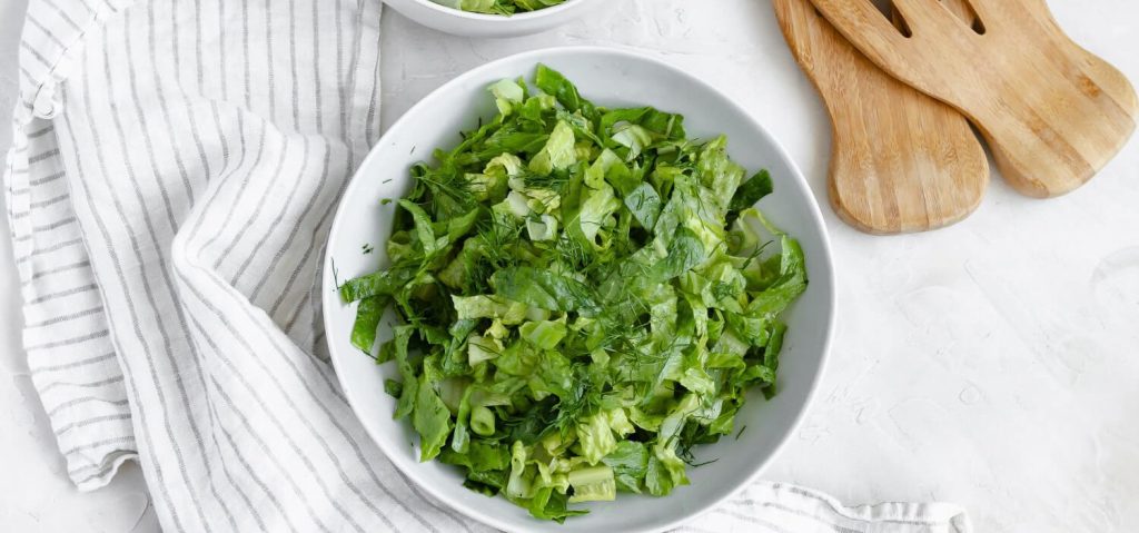 Shredded Cos Lettuce Salad