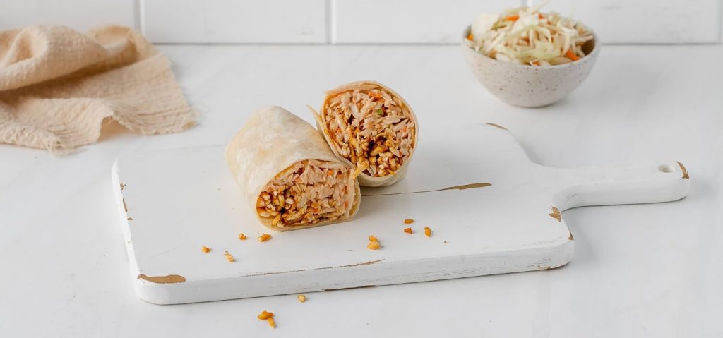 Shredded Tofu & Coleslaw Wrap
