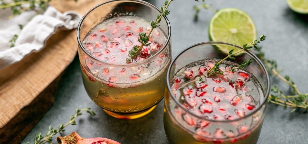 Sparkling Pomegranate Limeade