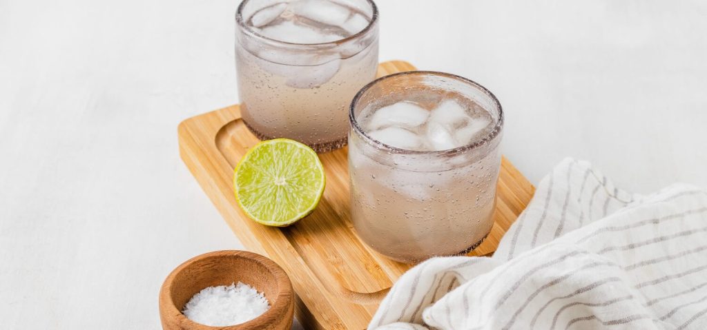 Sparkling Salty Lime Mocktail