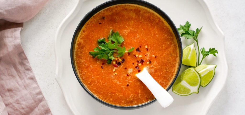 Spicy Tomato & Lentil Soup