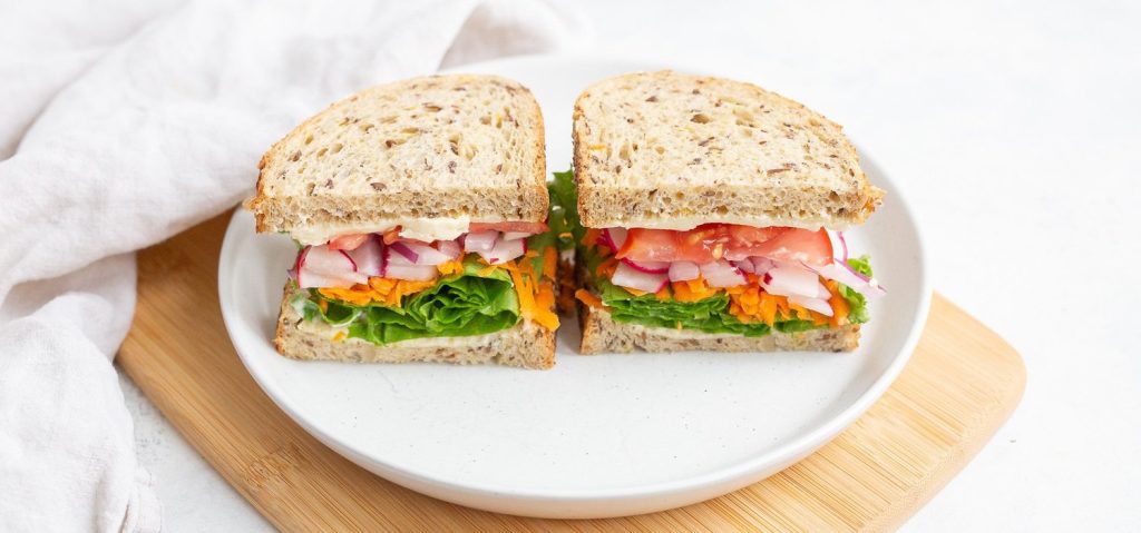 Stacked Veggie Sandwich