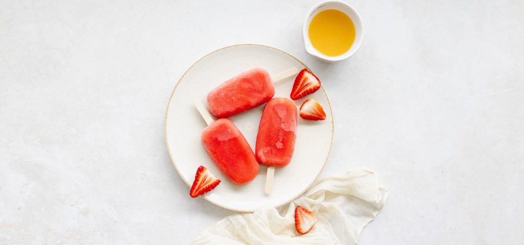 Strawberry, Banana & Pineapple Popsicles