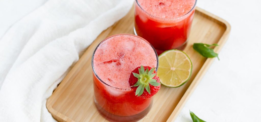 Strawberry Basil Agua Fresca