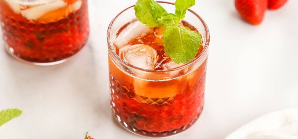 Strawberry Mint Iced Tea