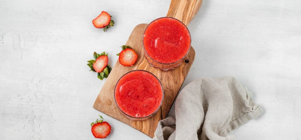 Strawberry Mint Slushie
