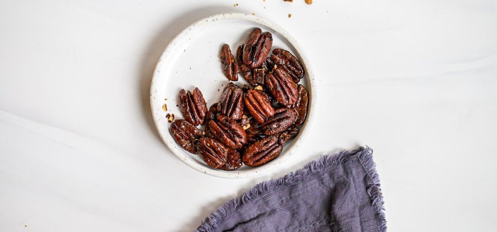 Sweet & Spicy Candied Pecans