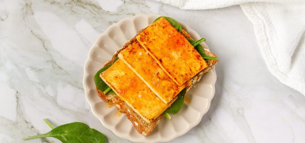 Sweet & Spicy Tofu Toast