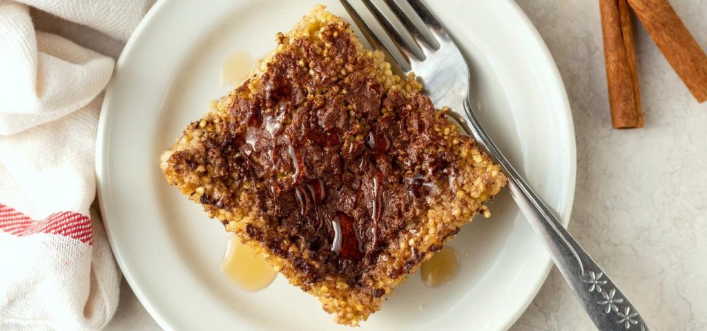 Sweet Cinnamon Millet Breakfast Bake