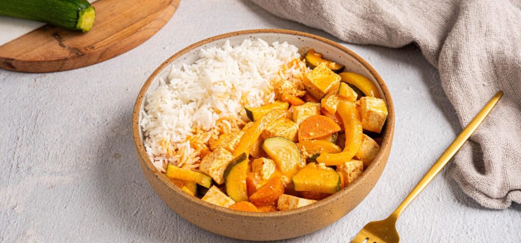 Tofu & Summer Vegetable Red Curry