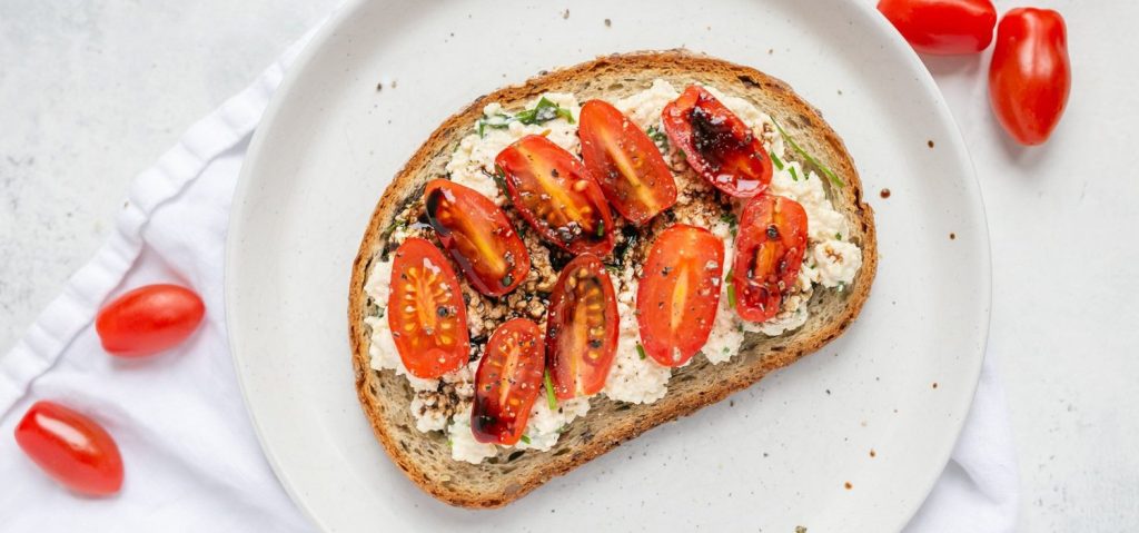Tofu Ricotta & Balsamic Tomato Toast