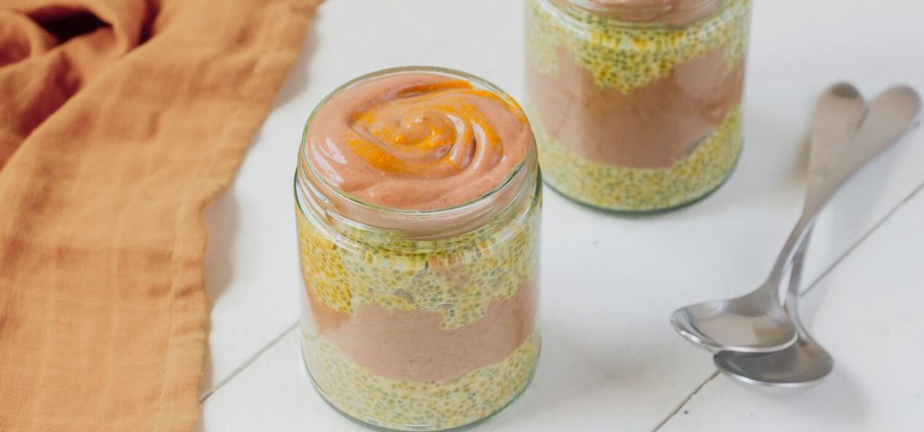 Turmeric Chocolate Chia Pudding