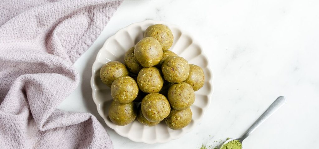 Vanilla Matcha Protein Balls