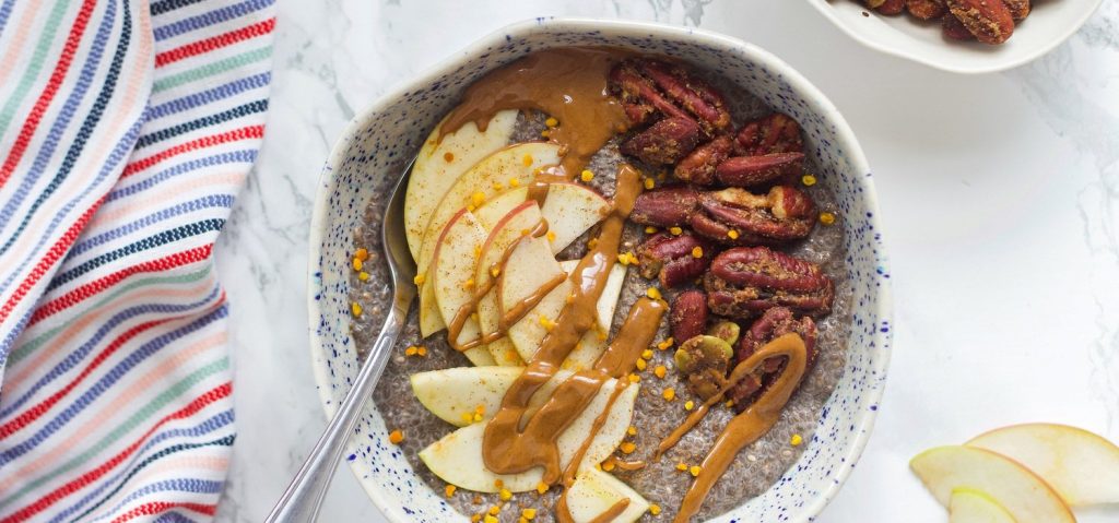 Warm Apple Chia Pudding