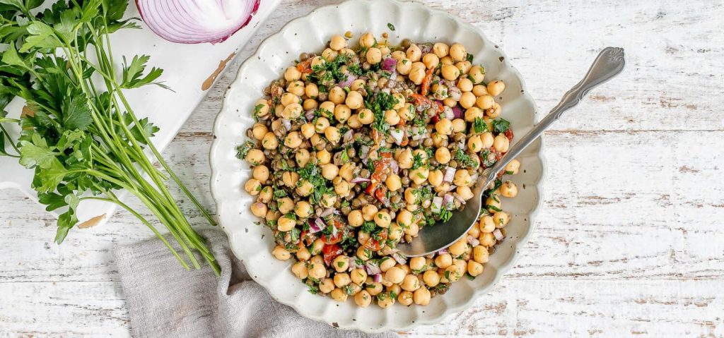 Za'atar Lentil & Chickpea Salad